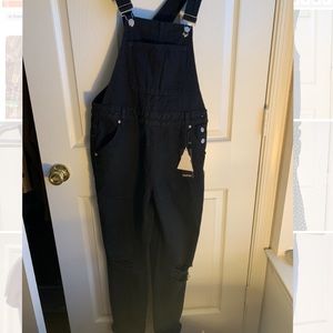 Black overalls